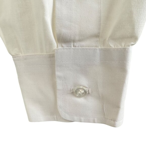 Vintage South Euclid Fire Department 70's XL White Button Down Uniform Shirt - Picture 8 of 13